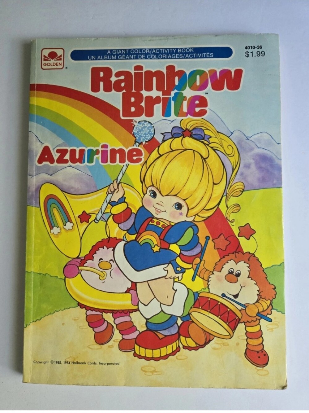 Rainbow Brite Color/Activity Book Golden Book Vintage 1980s